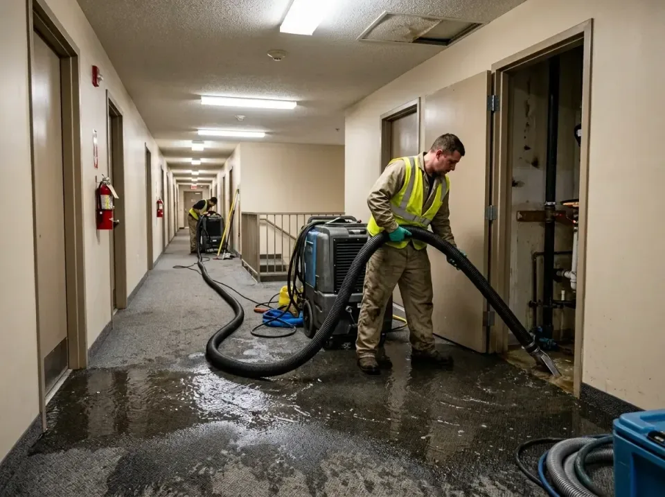 multi-unit-apartment-hallway-f-005 — frequently asked questions, Emergency Burst Pipe Water Extraction & Removal in Wisconsin